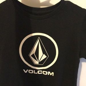 Boys US 7 Volcom Stone black tee